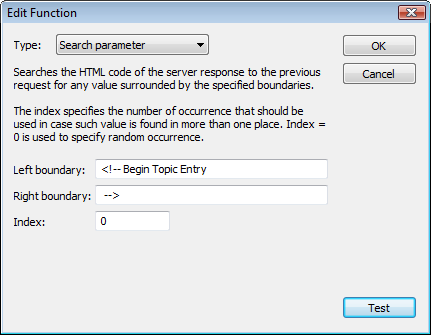 Topic parameterization