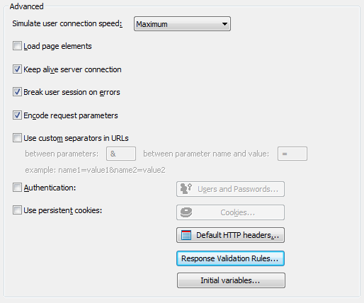 Profile properties