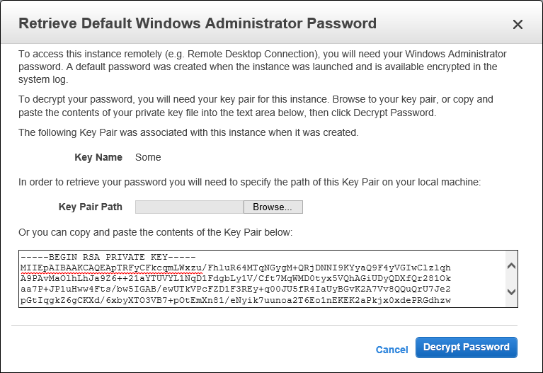 Decrypt password