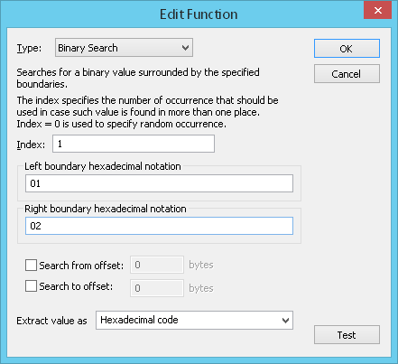 Binary Search Function