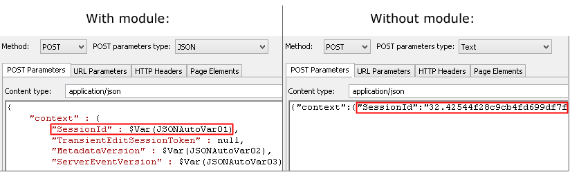 Replaces recorded value with variable