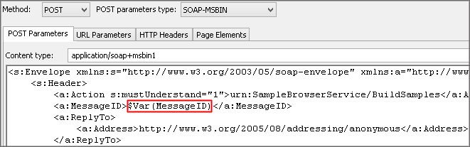 MessageID replaced with the variable